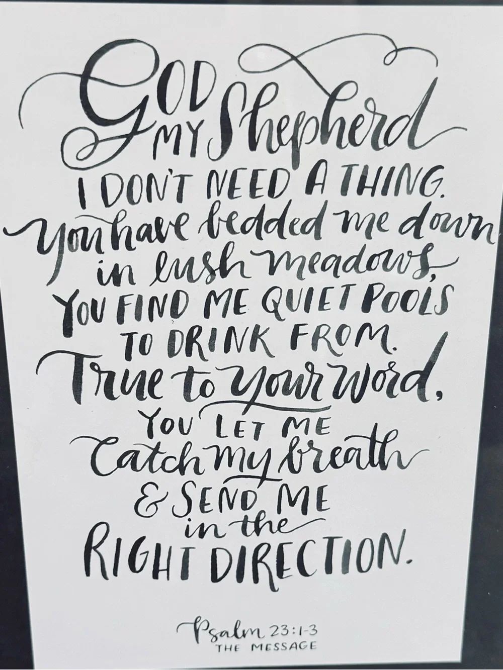 Psalm Bible Verse Christian Framed Wall Art